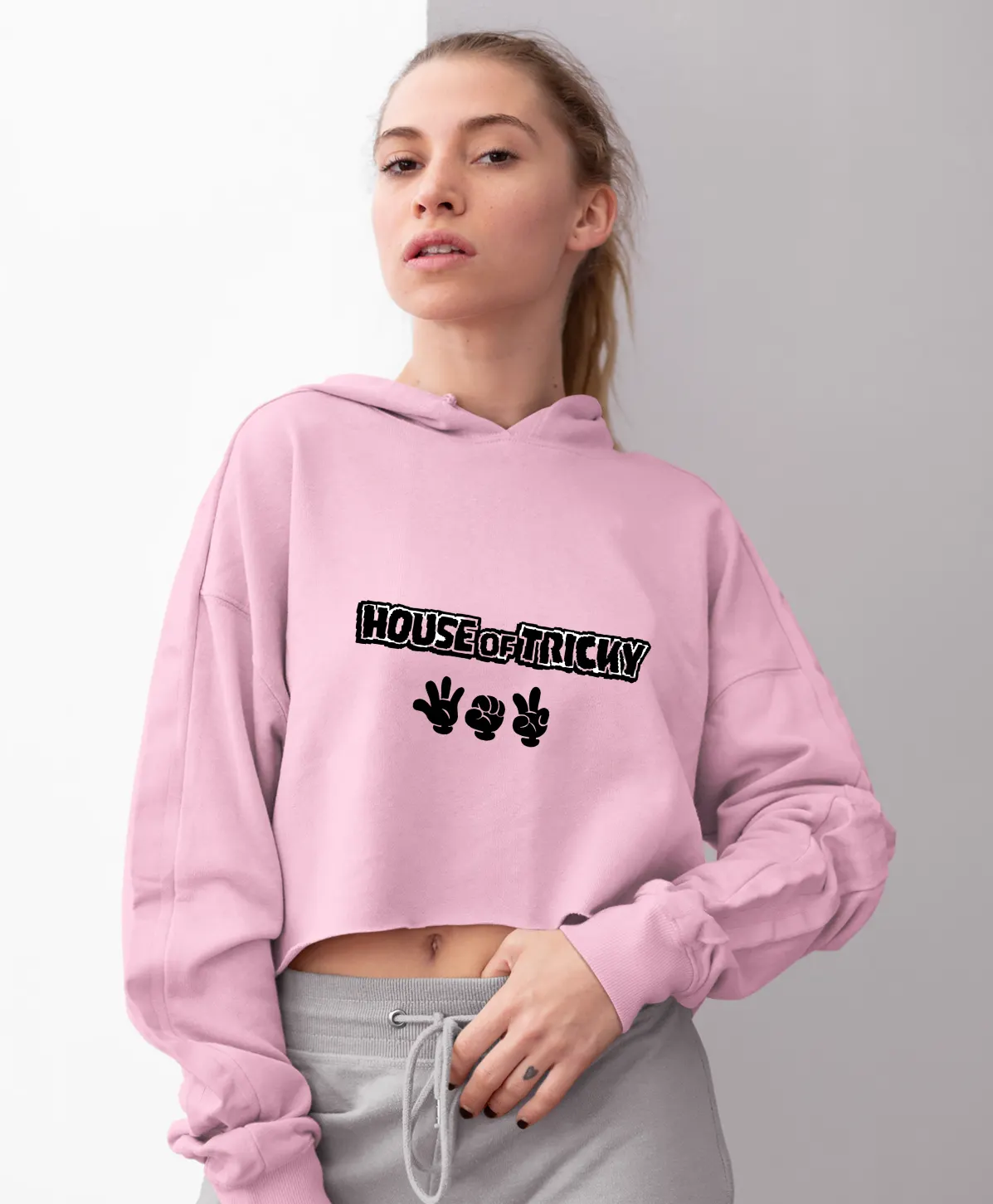 Xikers Doorbell Ringing Cropped Hoodie
