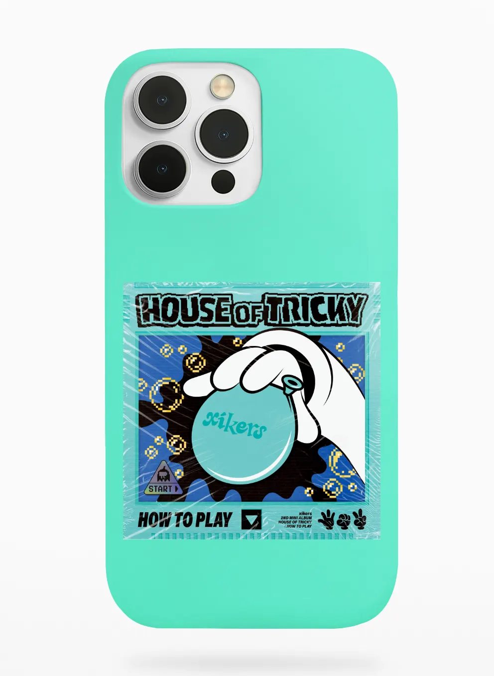 Xikers How To Play Phone Case - Turquoise, Apple iPhone 18